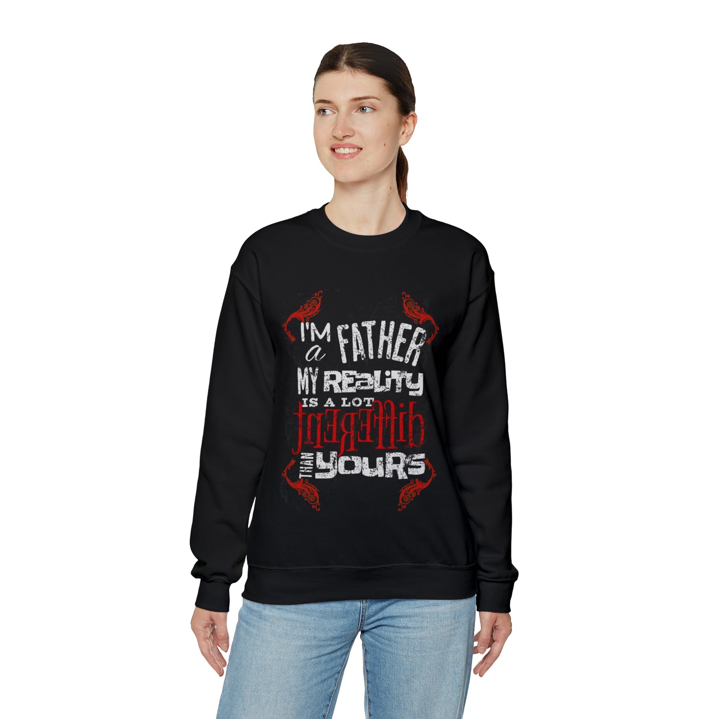 Heavy Blend Crewneck Sweatshirt For Dad. Father's Day gift. Sarcastic dad shirt. Funny Dad shirt